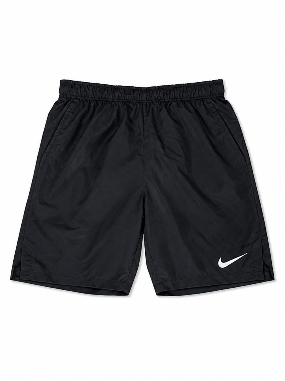 Nike Black Men's Athletic Shorts with White Swoosh